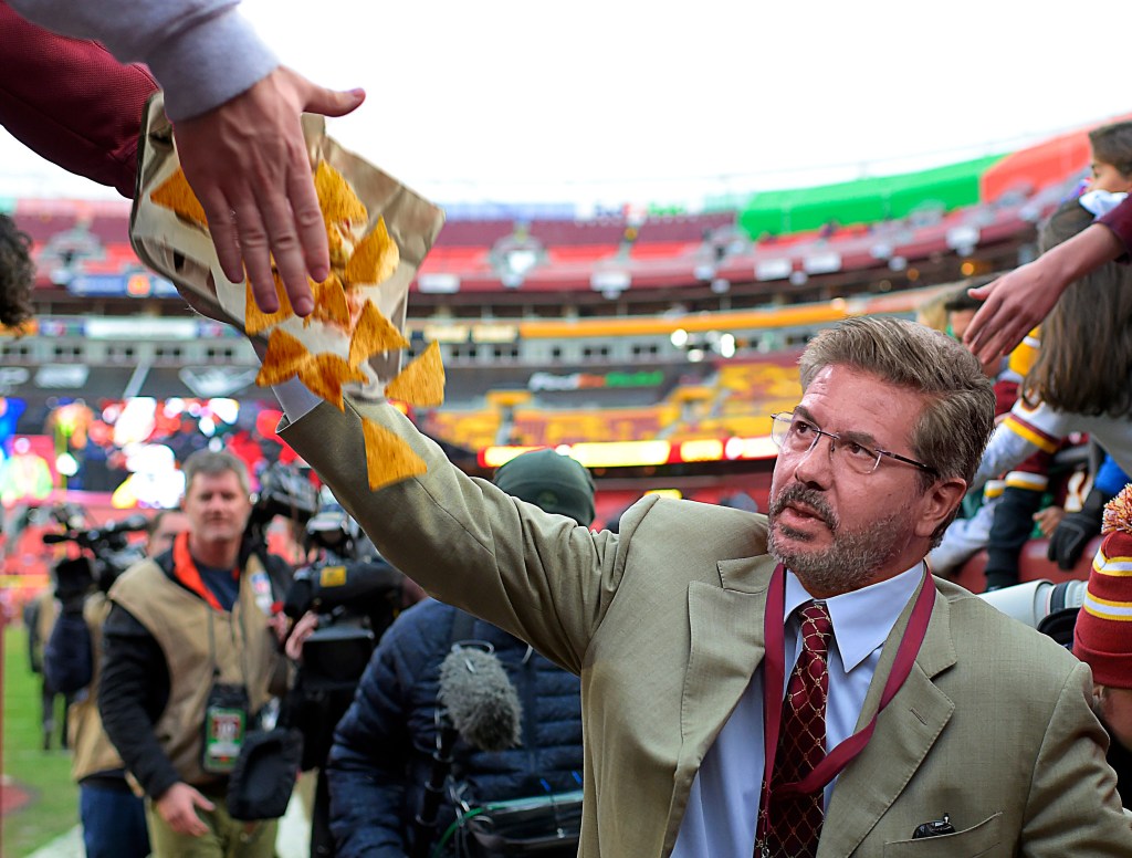 Dan Snyder Walking Around Commanders Stadium Knocking Food Out Of People’s Hands