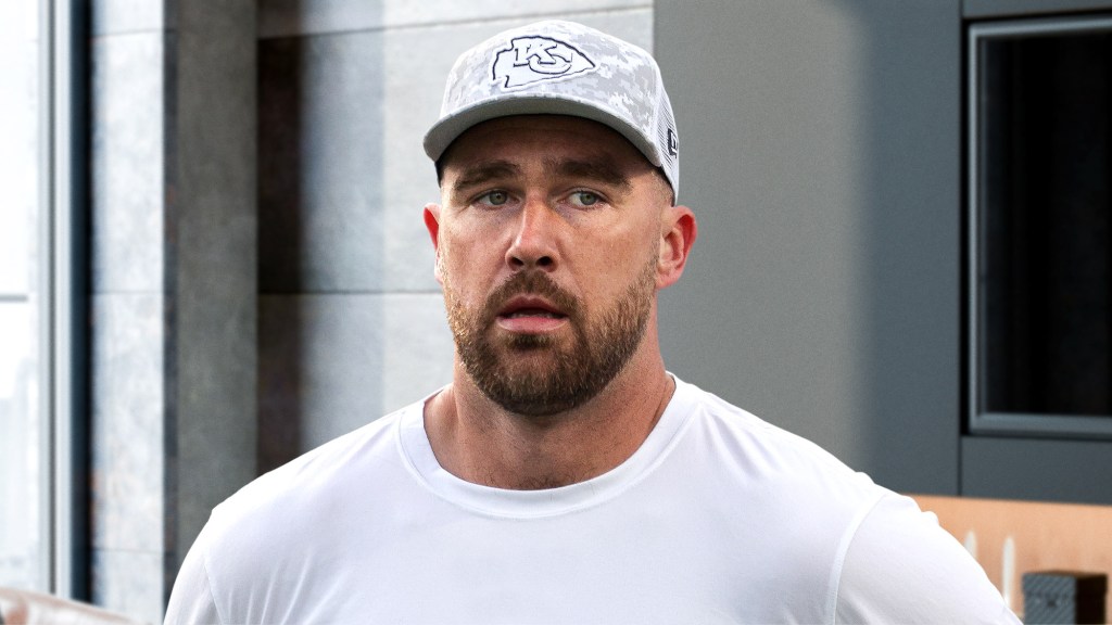 Dead-Eyed Travis Kelce Nods At Bow Tie Options For Cat Ring Bearers