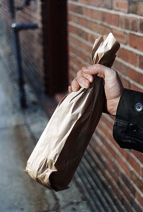 Police Baffled By Bottle-Shaped Paper Bag