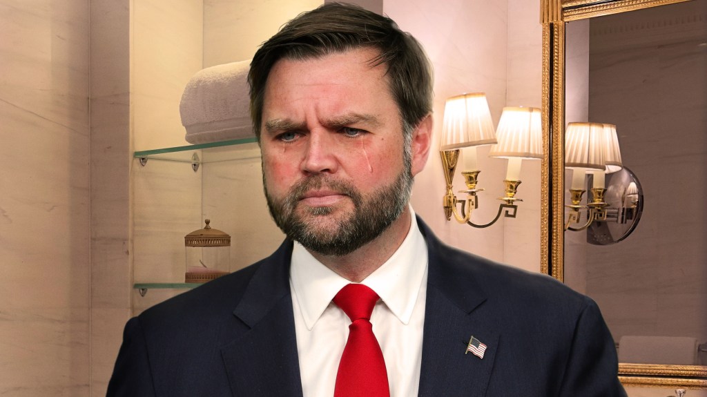 JD Vance Cries In Bathroom After Trump Uses ‘Piggy’ Nickname On Someone Else
