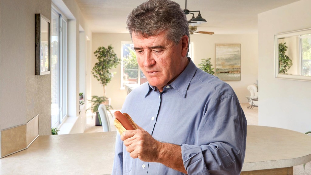 ‘Maybe Hot Dog Will Make Wife Feel Better,’ Thinks Husband No Closer To Fixing Things