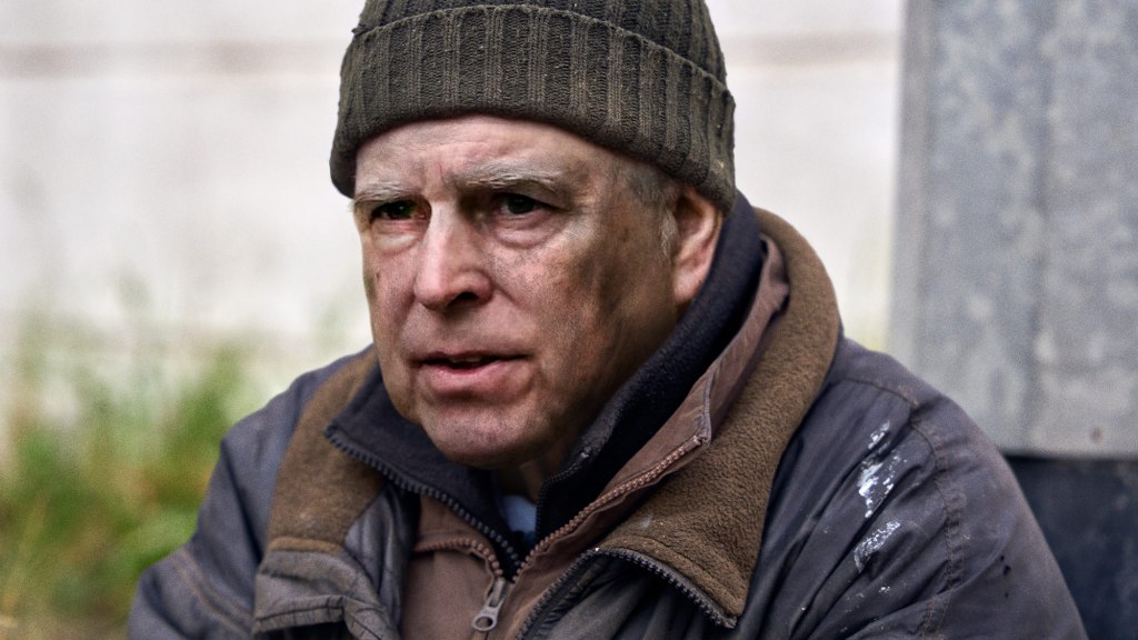 Soot-Covered Prince Andrew Begging On Street For Child To Molest