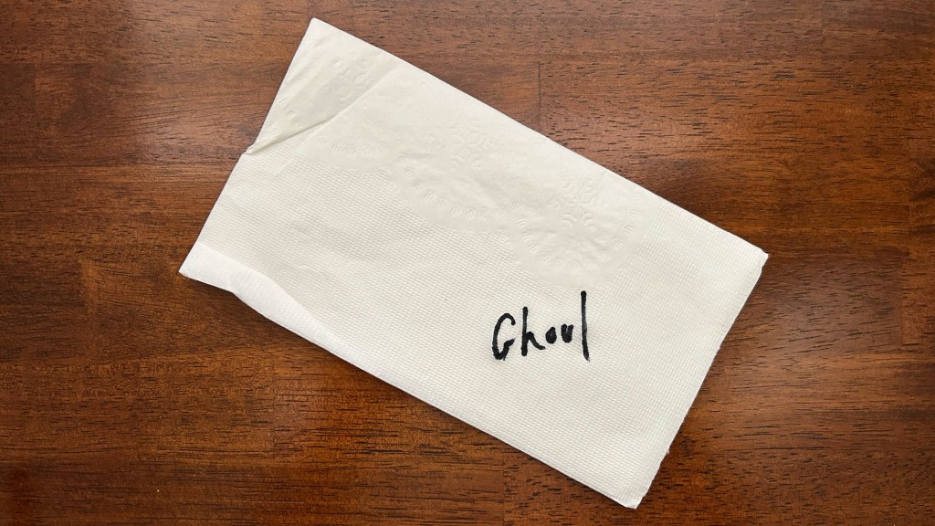Studios Enter Bidding War Over Napkin Stephen King Wrote ‘Ghoul’ On