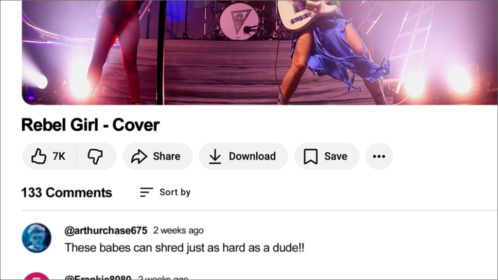 YouTube Comment Section Astounded To Learn Chicks Can Rock Too